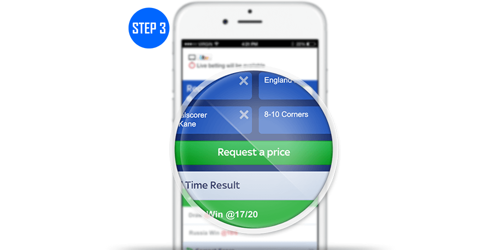 How To Request-A-Bet Step 3