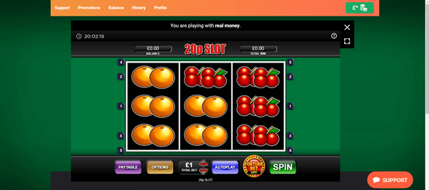 Screenshot Of Leovegas 20P Slot Game