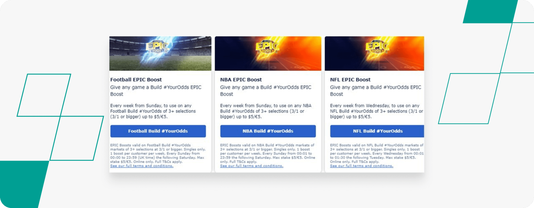 william hill epic boosts screenshot