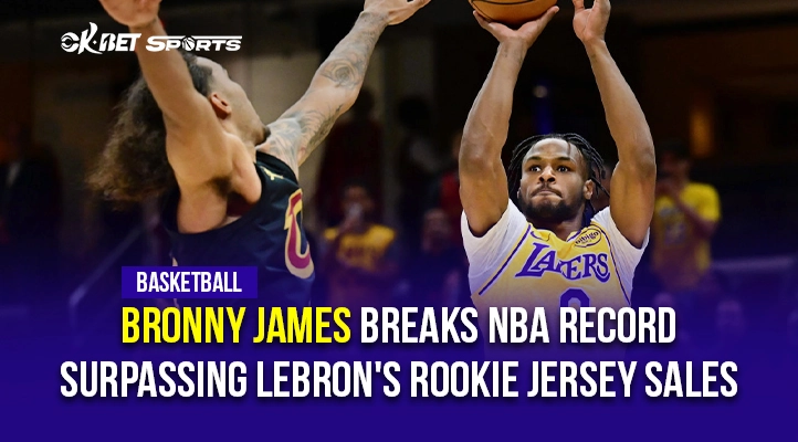 bronny james surpassed lebron james jersey sales