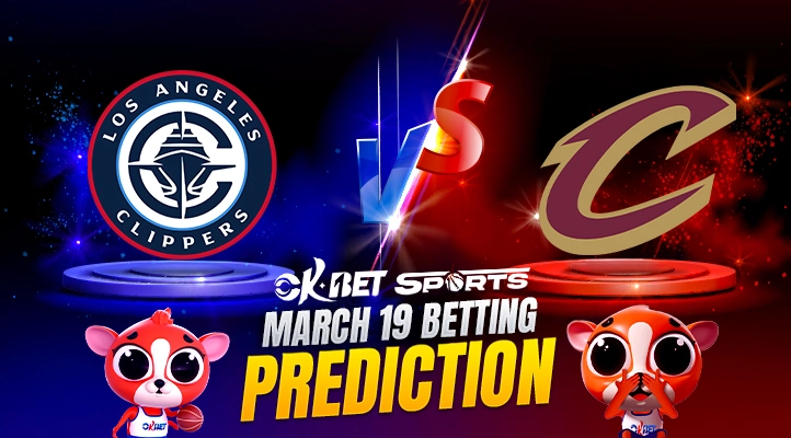 matchup logo between clippers vs cavaliers